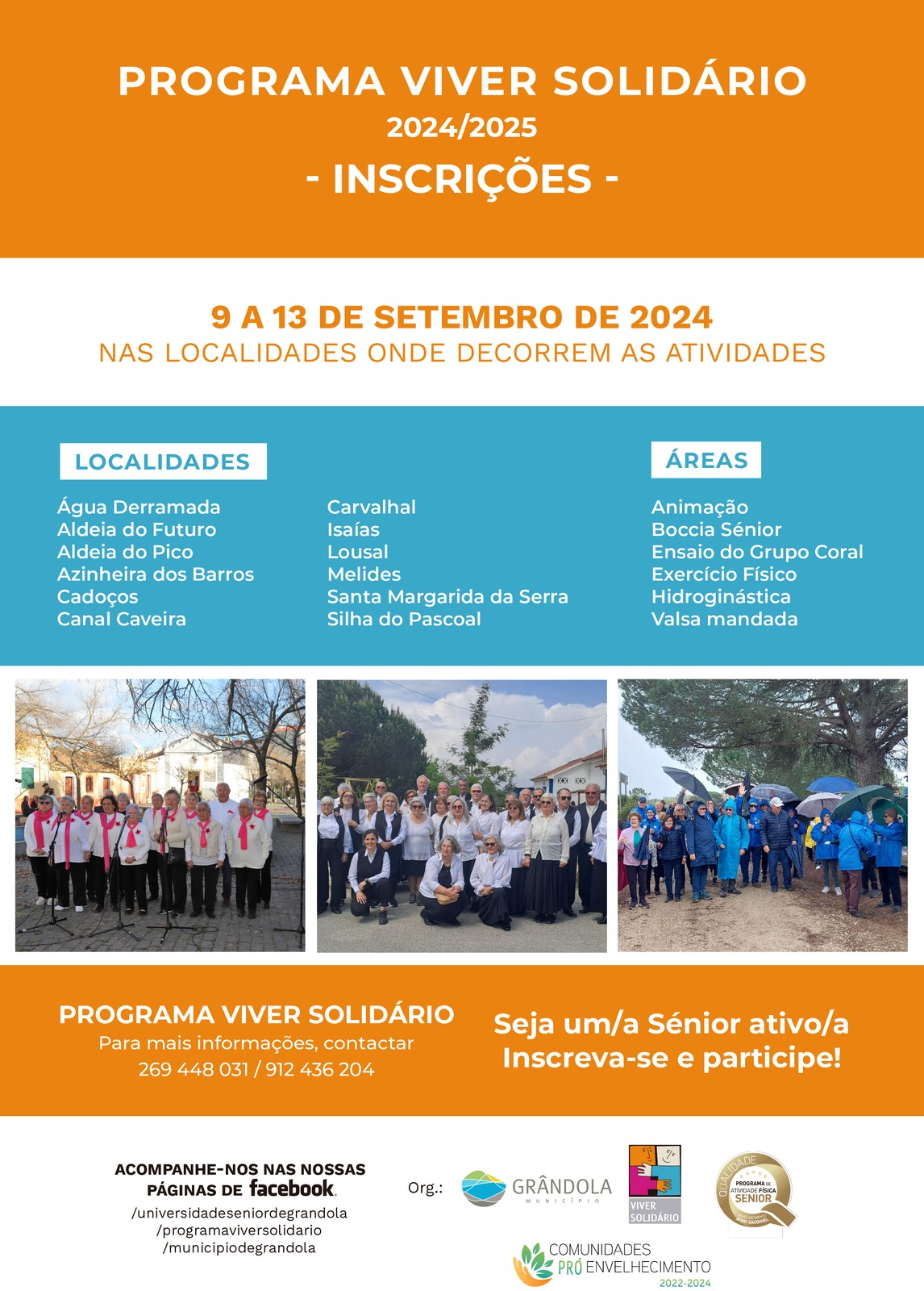 SÉNIOR | Programa Viver Solidário | Inscrições 2024 / 2025