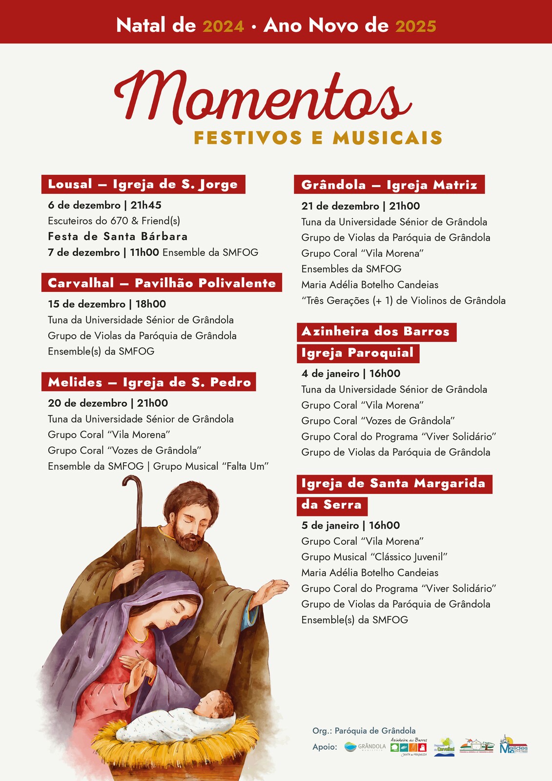 NATAL EM GRÂNDOLA | Momentos Festivos e Musicais